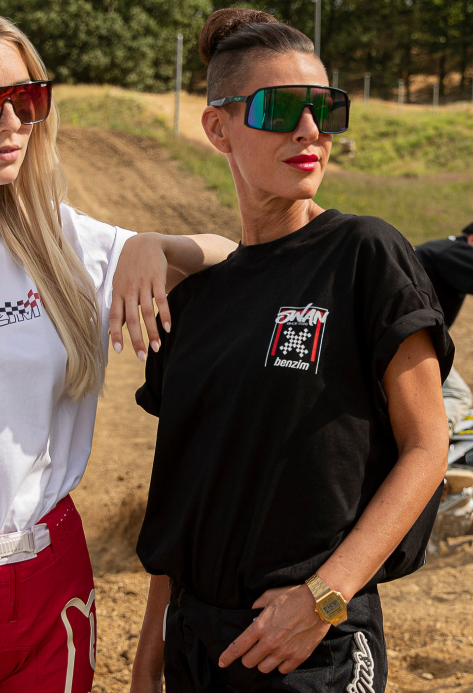 Checkered „X“ Tee