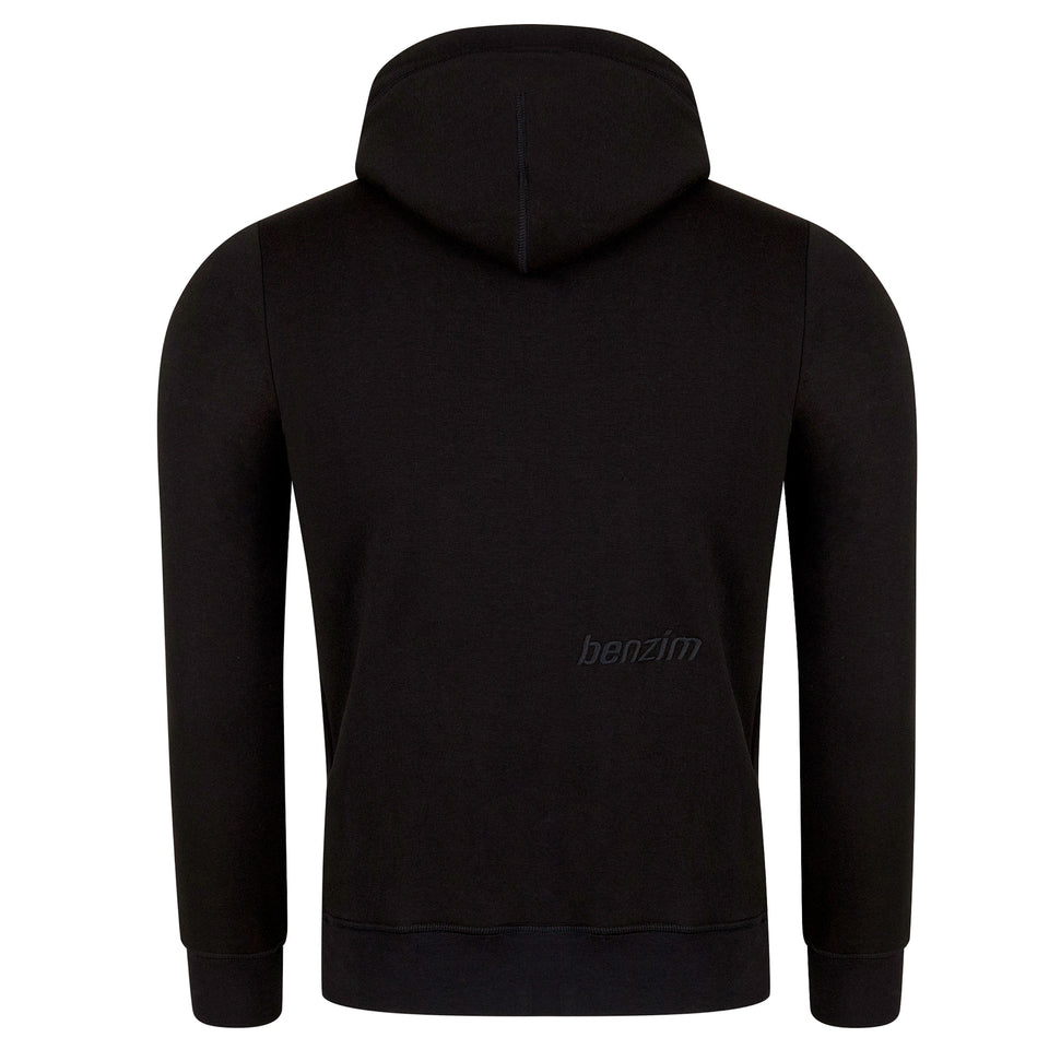 Hoodie Farbe Schwarz für Motocross von benzim Rückseite