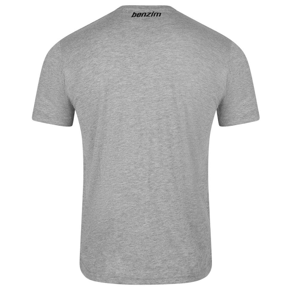 T-Shirt Farbe grau mit benzim Logo für Motocross