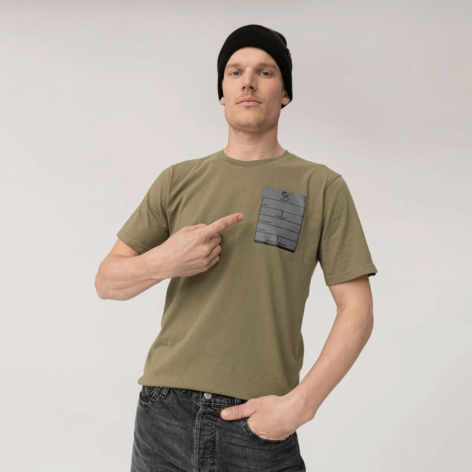 T-Shirt Farbe Olivgrün für Motocross Rider
