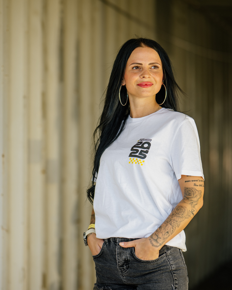 Track Tee white