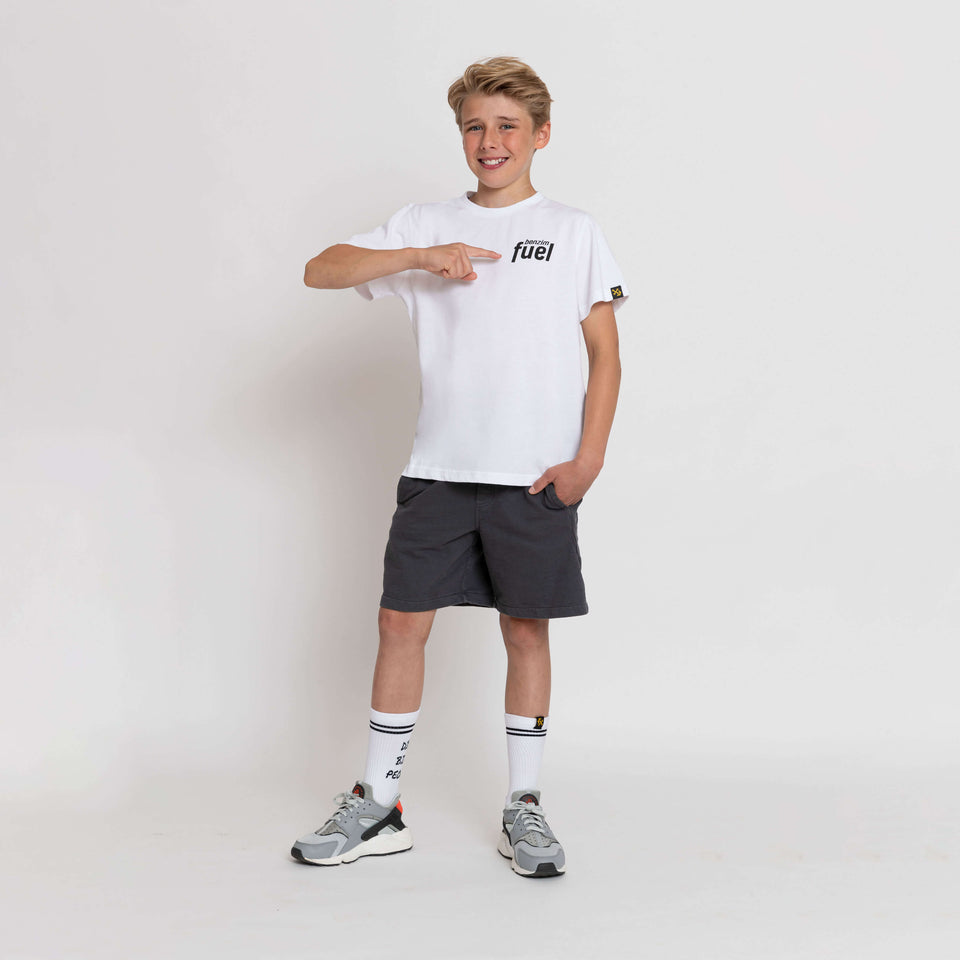 Kinder T-Shirt Farbe weiß von Motocross-Sport an Kindermodel
