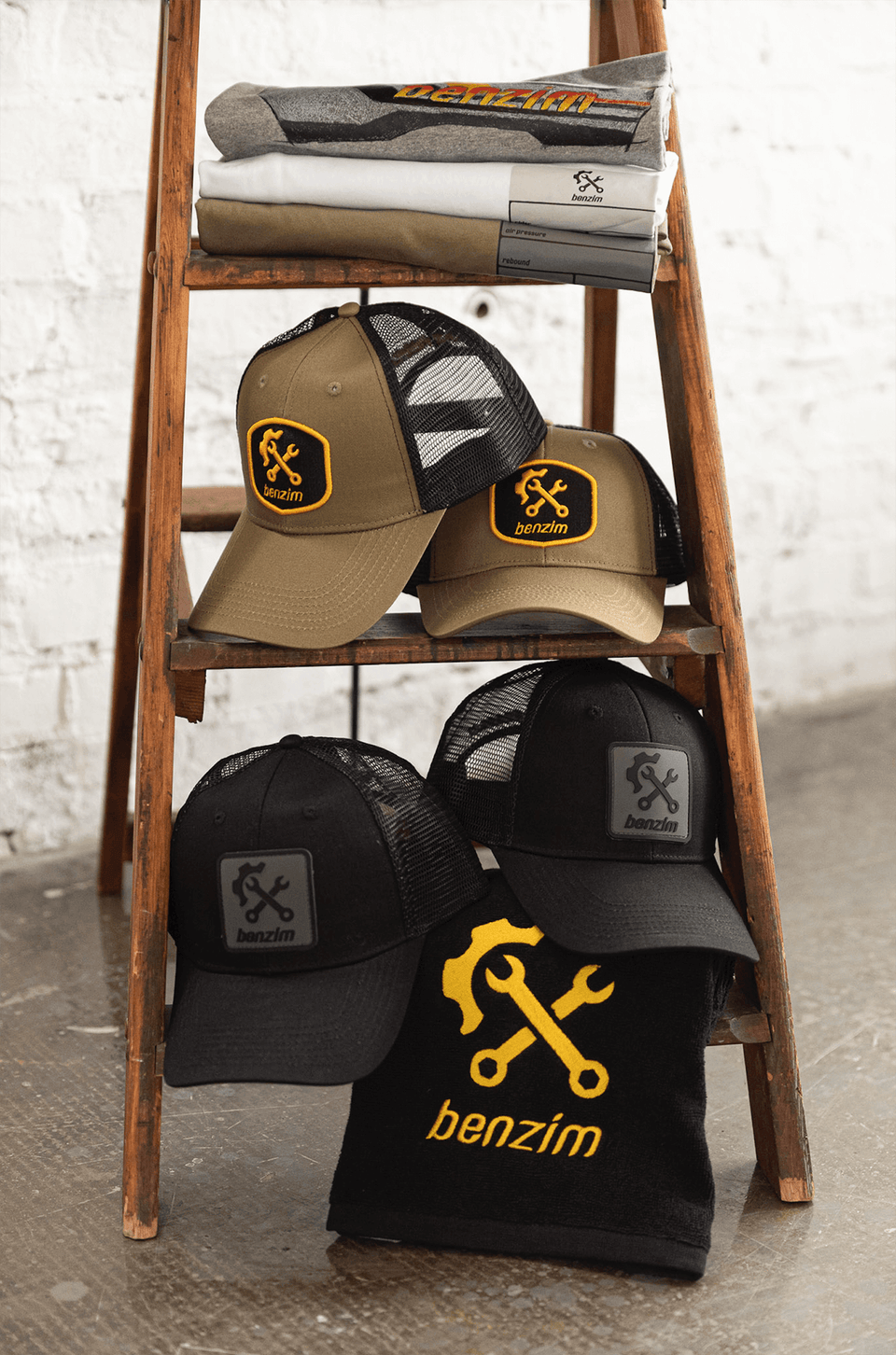 benzim classic trucker olive